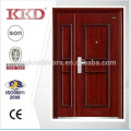 Nuevo modelo de madre e hijo de la puerta de acero del diseño KKD-586B para puerta principal